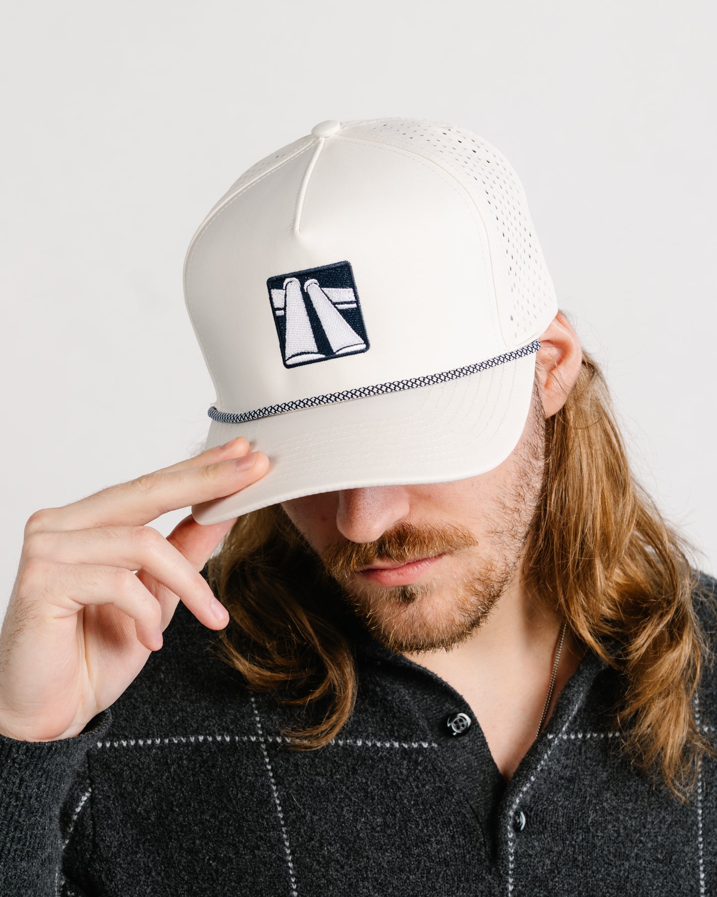 White Columns Rope Hat - Embroidered (FDL)