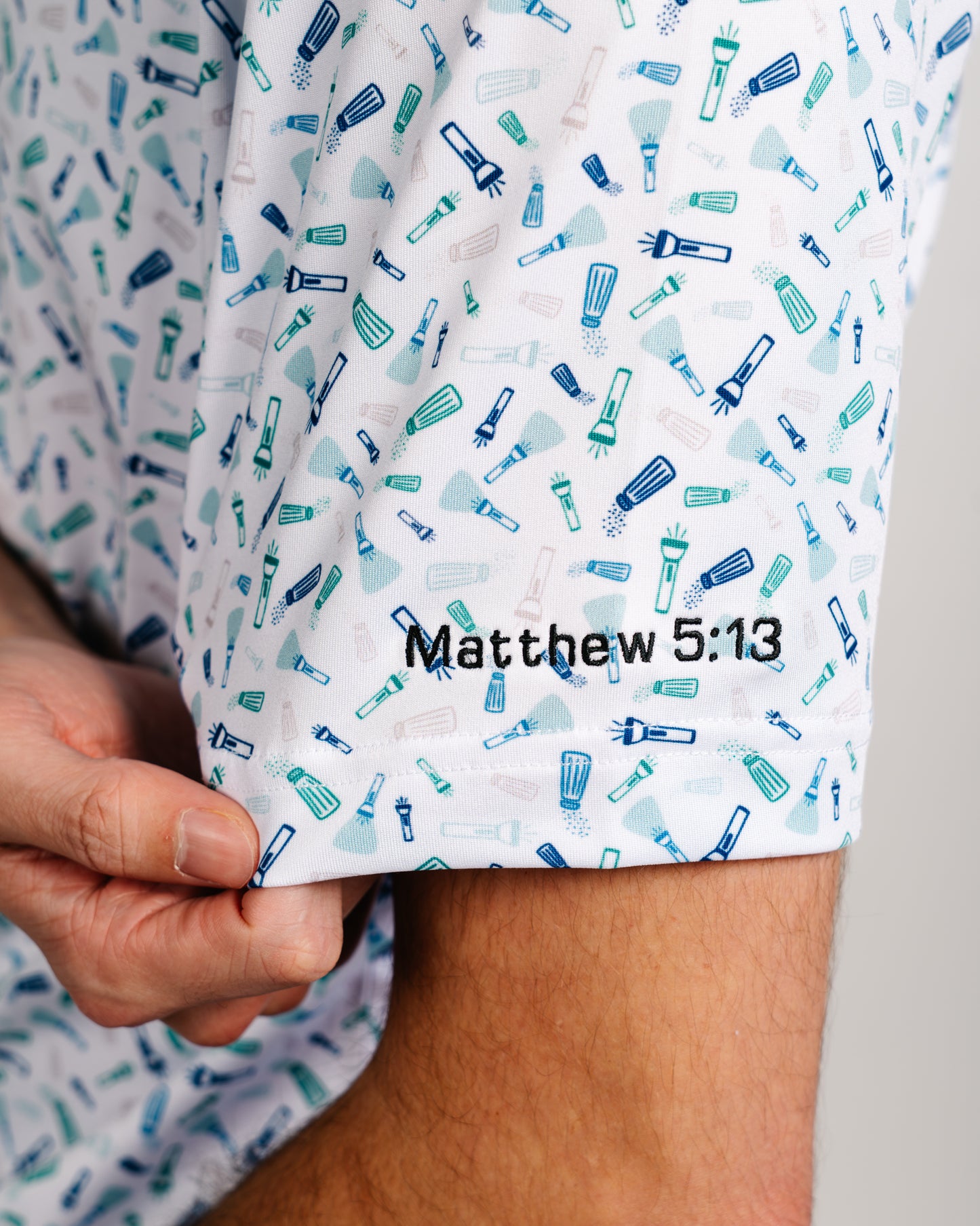 Tees Crossed "Salt & Light" Golf Polo Shirt (FDL)