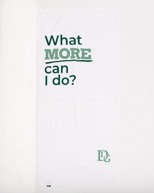 "What More Can I Do" Beach Towel (DIG)